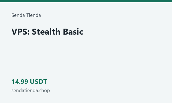 VPS: Stealth Basic · 14.99 USDT