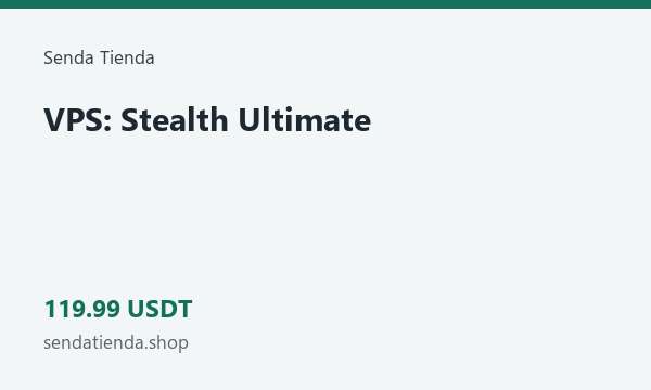 VPS: Stealth Ultimate · 119.99 USDT